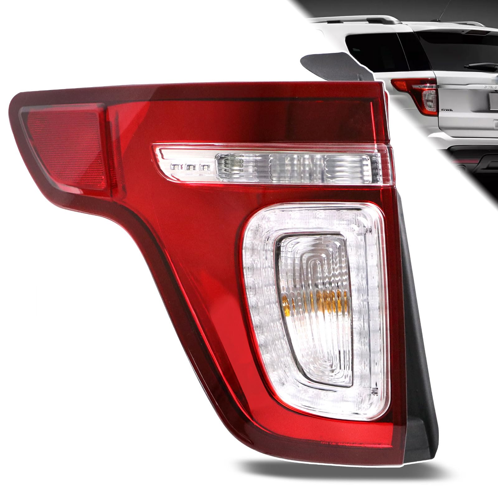 Photo 1 of Tail Light Compatible with Ford Explorer 2011 2012 2013 2014 2015 Left Driver Side Replace:BB5Z13405C