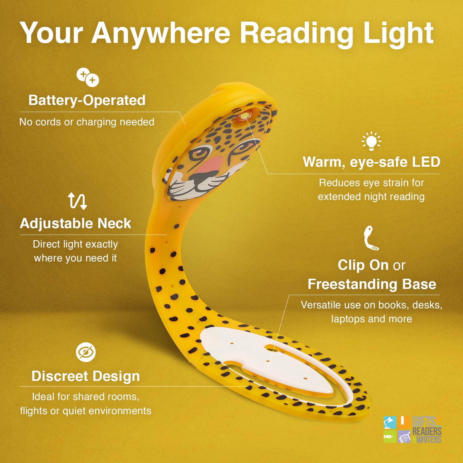 Flexilight Luce da Lettura Ricaricabile | Segnalibro 2 in 1 Luce per Libro | Lampada LED a clip da Lettura | Pila per Leggere a Letto per Bambini e Adulti | Accessori per Libri | Idea Regalo Lettori
