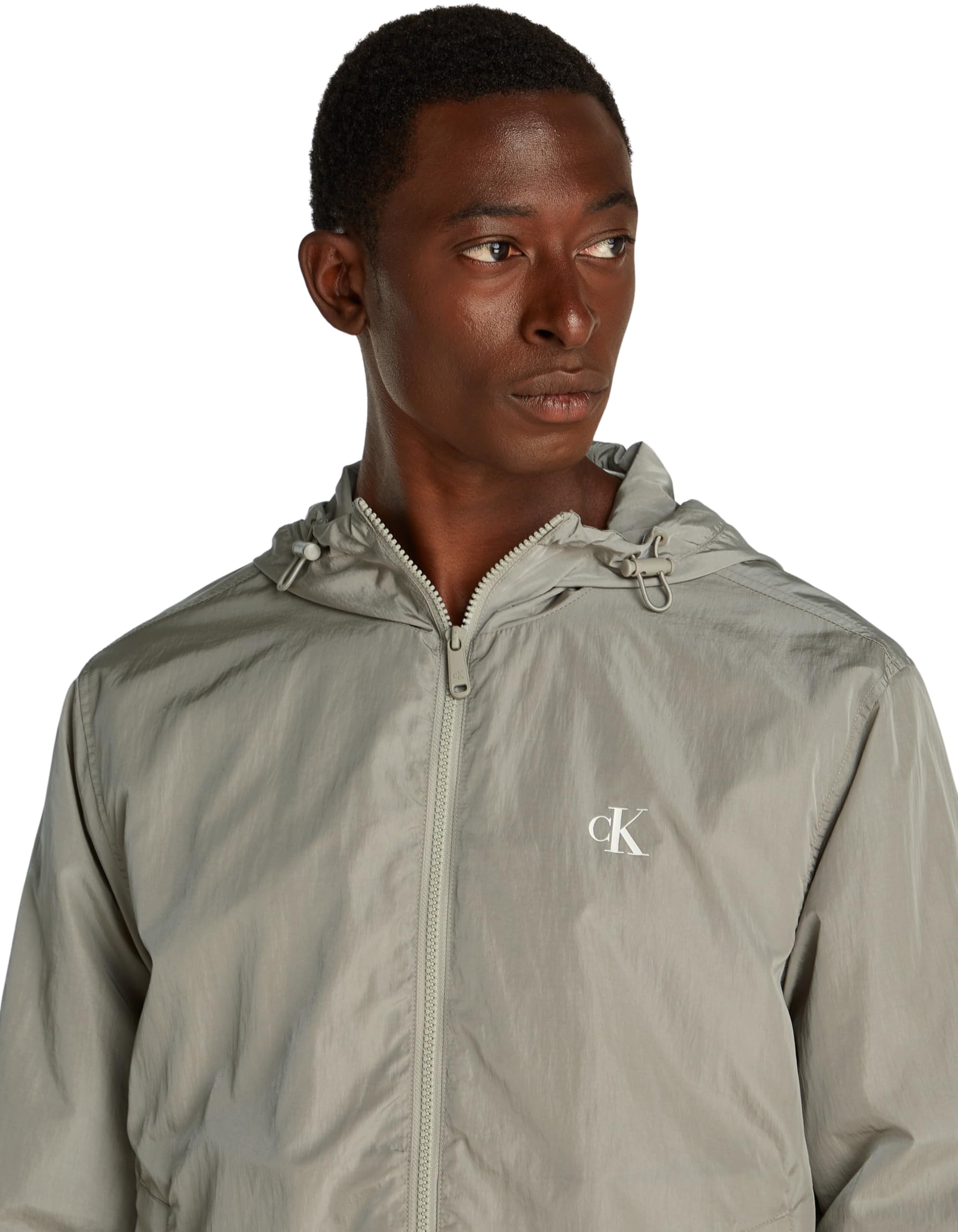 Calvin Klein Nylon Hooded Windbreaker J30j327254 Chaqueta cortavientos Hombre
