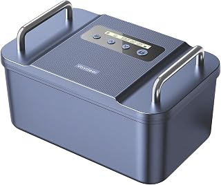 VAYDEER Sicherheitsbox mit Timer – Aufbewahrungsbox mit Griffen, LCD-Display, anpassbarer Sperrzeit, USB-C-Notstromversorgung – tragbarer Safe für Handy, Medikamente, Wertsachen