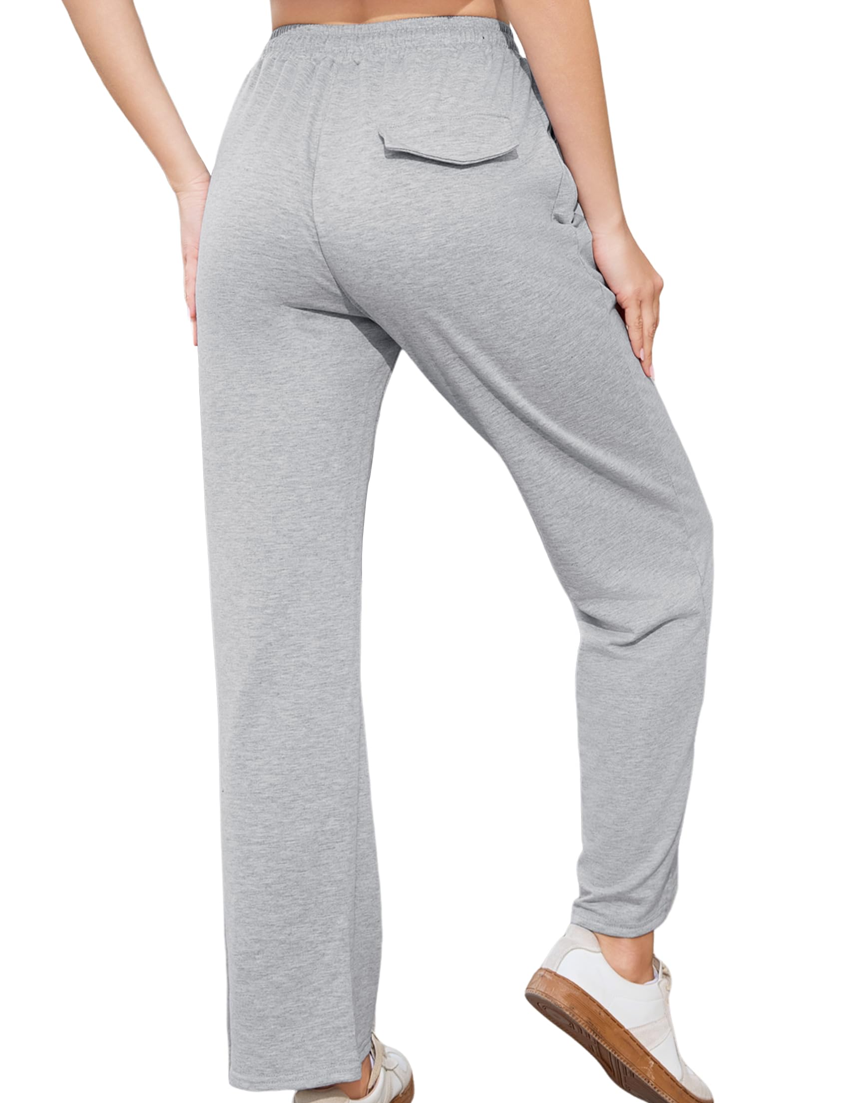 Totatuit Jogginghose Damen Lang Baumwolle Baggy Sporthose Traininghose Yogahose Sweatpants Freizeithose High Waist Hose mit 2 Taschen