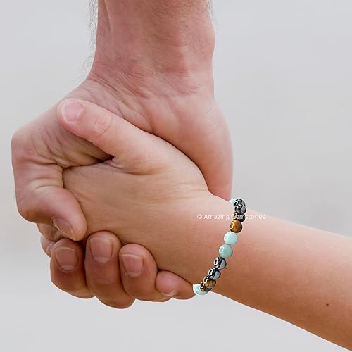 Miniatura 115 de Natural Healing Crystal Bracelet for Women - Mens Bracelet Energy Balancing Gemstones Set - Adjustable Stone Bead Bracelet for Men and Women - Anger