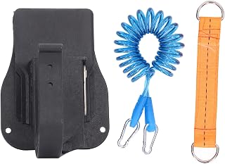 Cordless Drill Holster, Multifunctional Drill Holster Tool Belt Holder with Safety Rope, Anti Drop Belt Wrench Tool Holster for Drill Angle Grinder Driver Wrench Tool