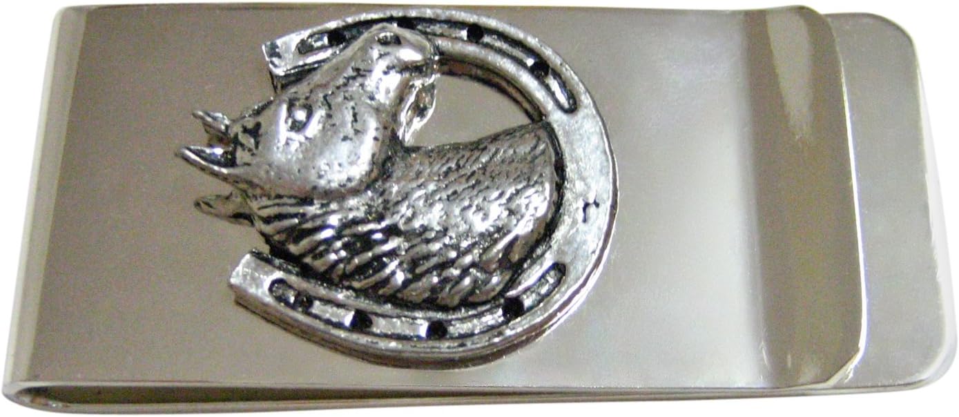 Kiola Designs Horse and Horse Shoe Money Clip