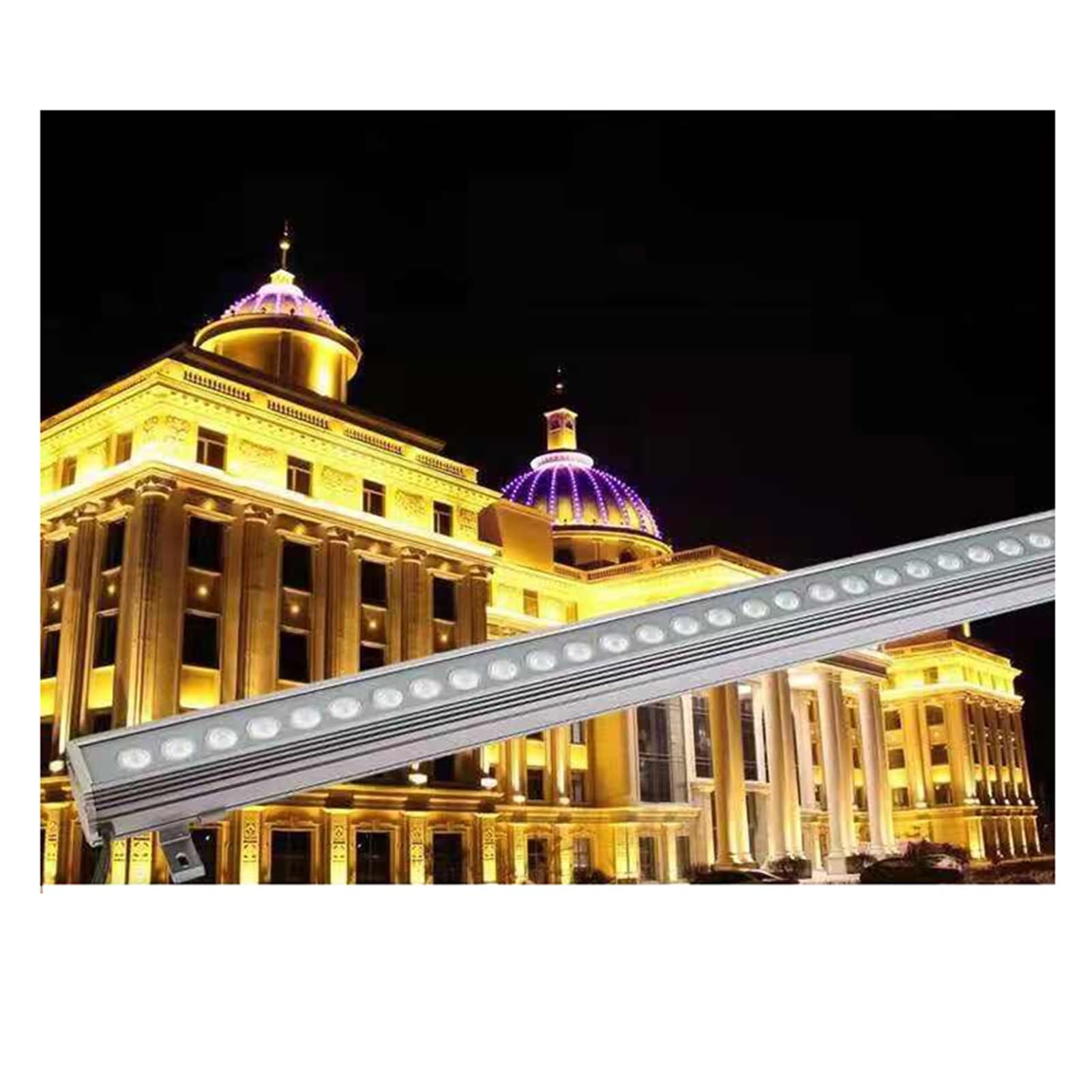 Barra De Luz LED Tipo Bañador De Pared, Foco Empotrable Para Exteriores, 24V/220V Lámpara De Paisaje De Bajo Voltaje Con Clasificación IP65 A Prueba De Agua(White light,18W(24V))