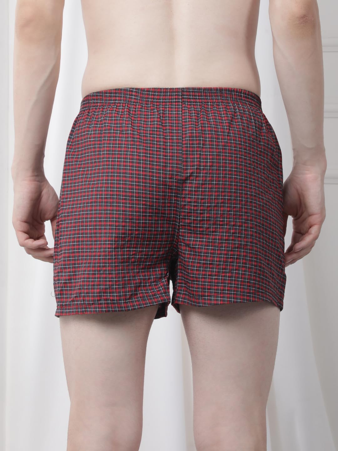 Dollar Pack of 3 Cotton Checkered Men Boxer 1