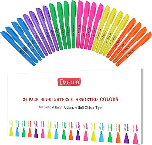 Resaltadores de colores surtidos, resaltadores para la escuela con puntas de cincel suaves, resaltador de la Biblia que no se corre, marcadores