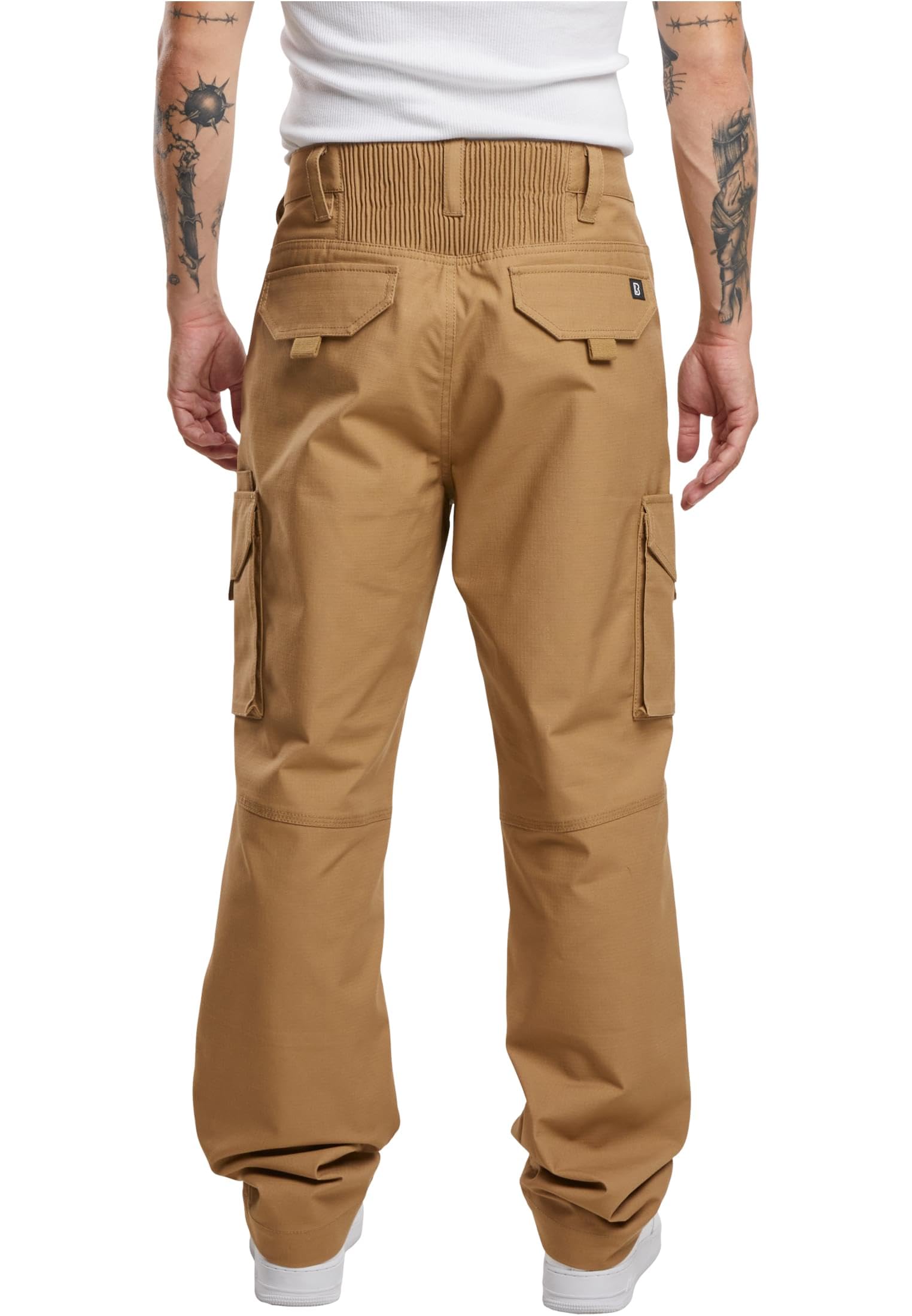 Brandit Tactical Ripstop Trousers Uomo Pantaloni Modello Cargo Nero
