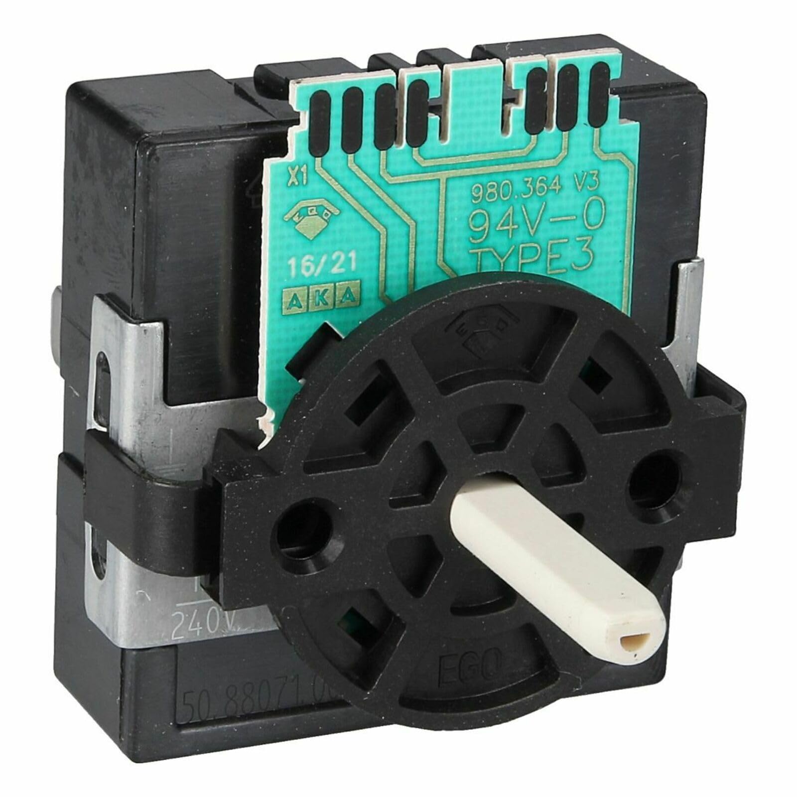 LUTH Premium Profi Parts Schalter für Kochplatte kompatibel mit AEG 140013343011 Ego 50.88071.000 für Kochfeld Herd