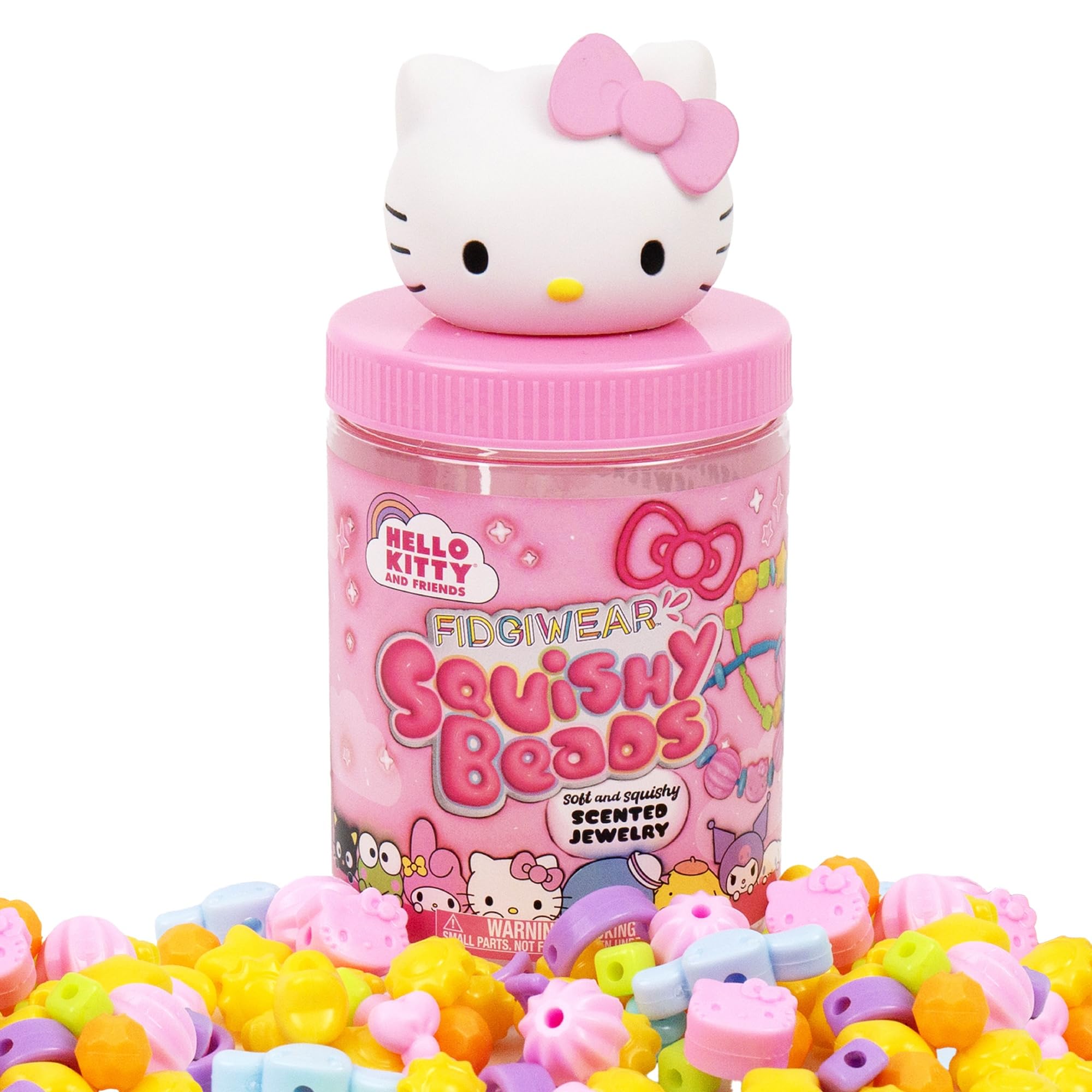 Fidgiwear Squishy Beads, Create Soft Squishy Fidget Jewelry with Reusable, Stretchy Cords