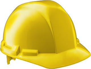 SAS Safety Corp Standard Hard Hat with 4-Point Adjustable Pinlock Suspension | Lightweight and Comfortable Protection for Construction | Complies with ANSI Z89.1, Type 1 Class G and E | Yellow