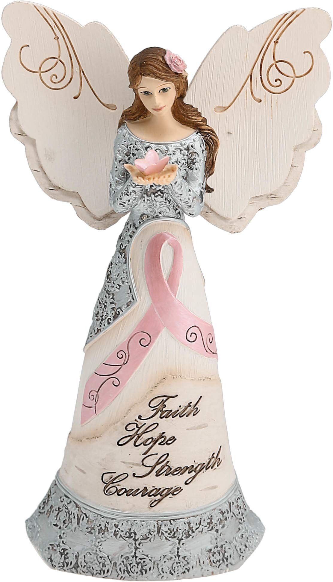 - Pavilion Gift Company 82335 Survivor Angel Figurine, 6-1/2-Inch, Gray