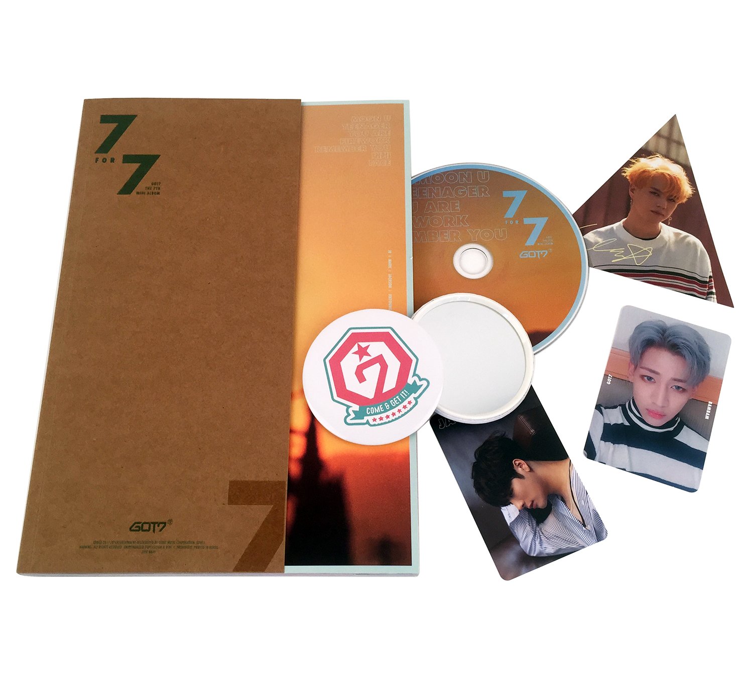 GOT7 - 7 for 7 [Golden Hour Ver.] CD + Photobook + Photocard + Lyrics Book + Free Gift K-Pop Sealed