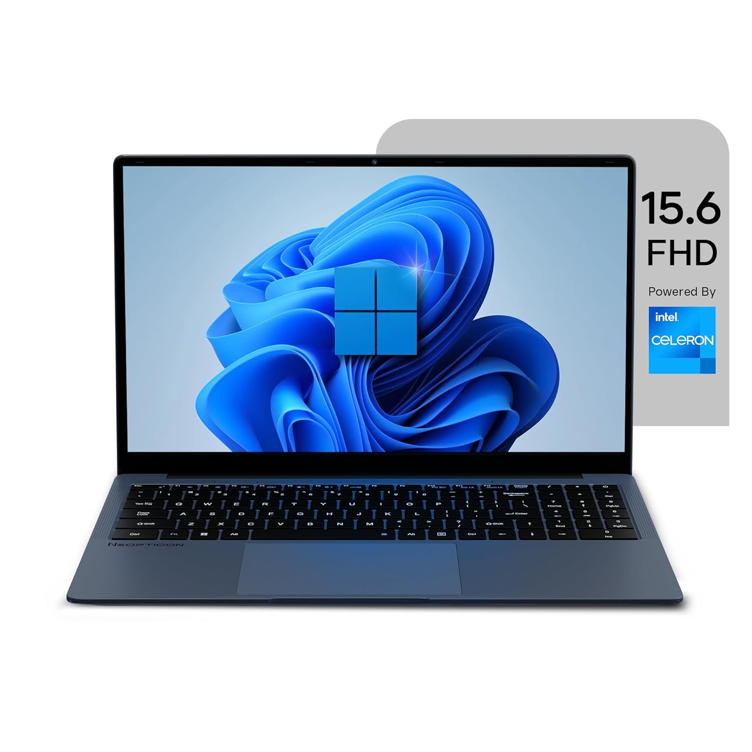 BrowseBook 15.6″ FHD IPS Laptop | Best Student & Office Work Laptop | Celeron N4020 | 8GB RAM | 256GB SSD | Windows 11 | Num Pad | 38Wh | 1.5kg | Grey