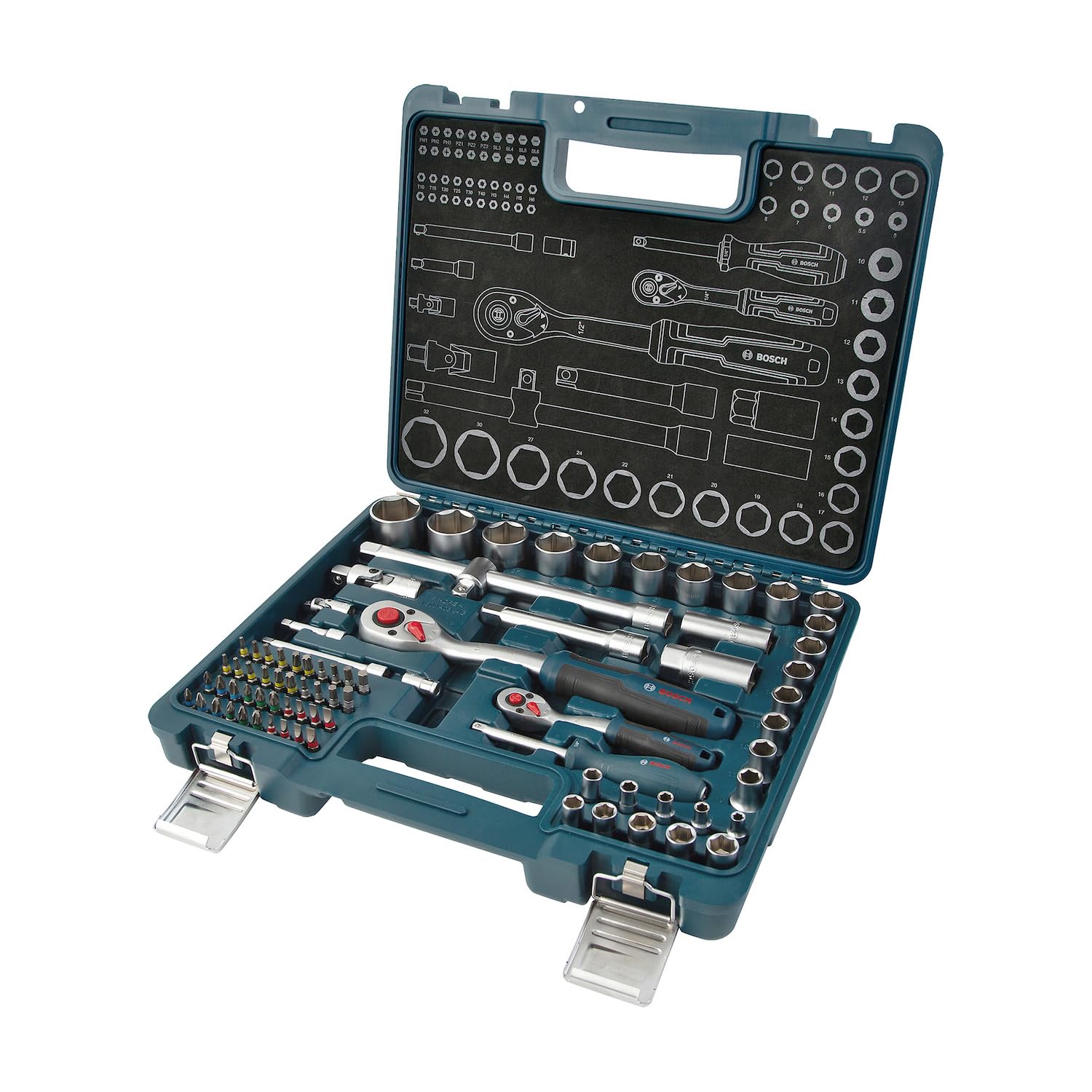 BOSCH Jogo de Soquetes Bosch 1/4