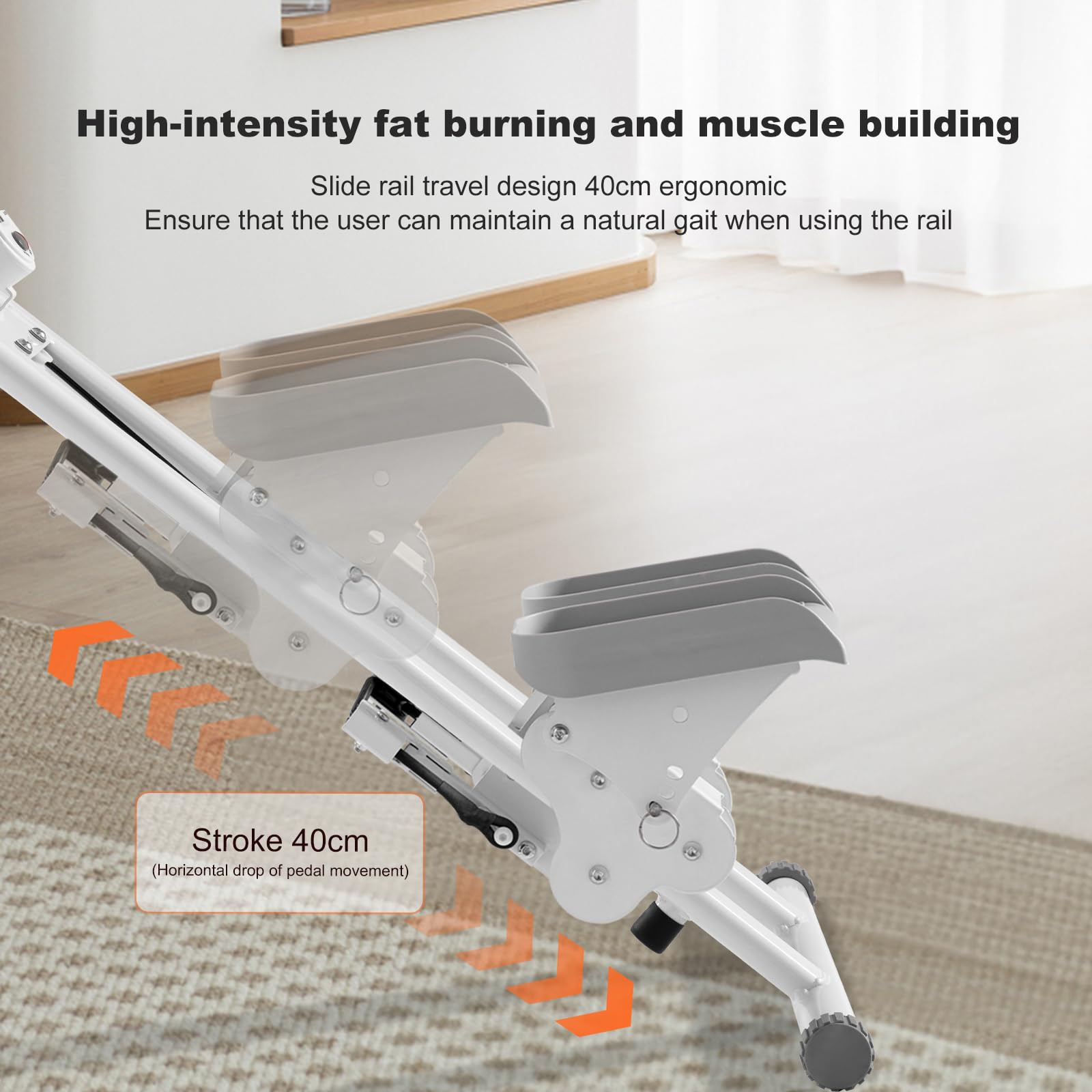 Stepper, Climber Fitness,Appareil d'exercice pour Le Step avec écran LCD et poignées