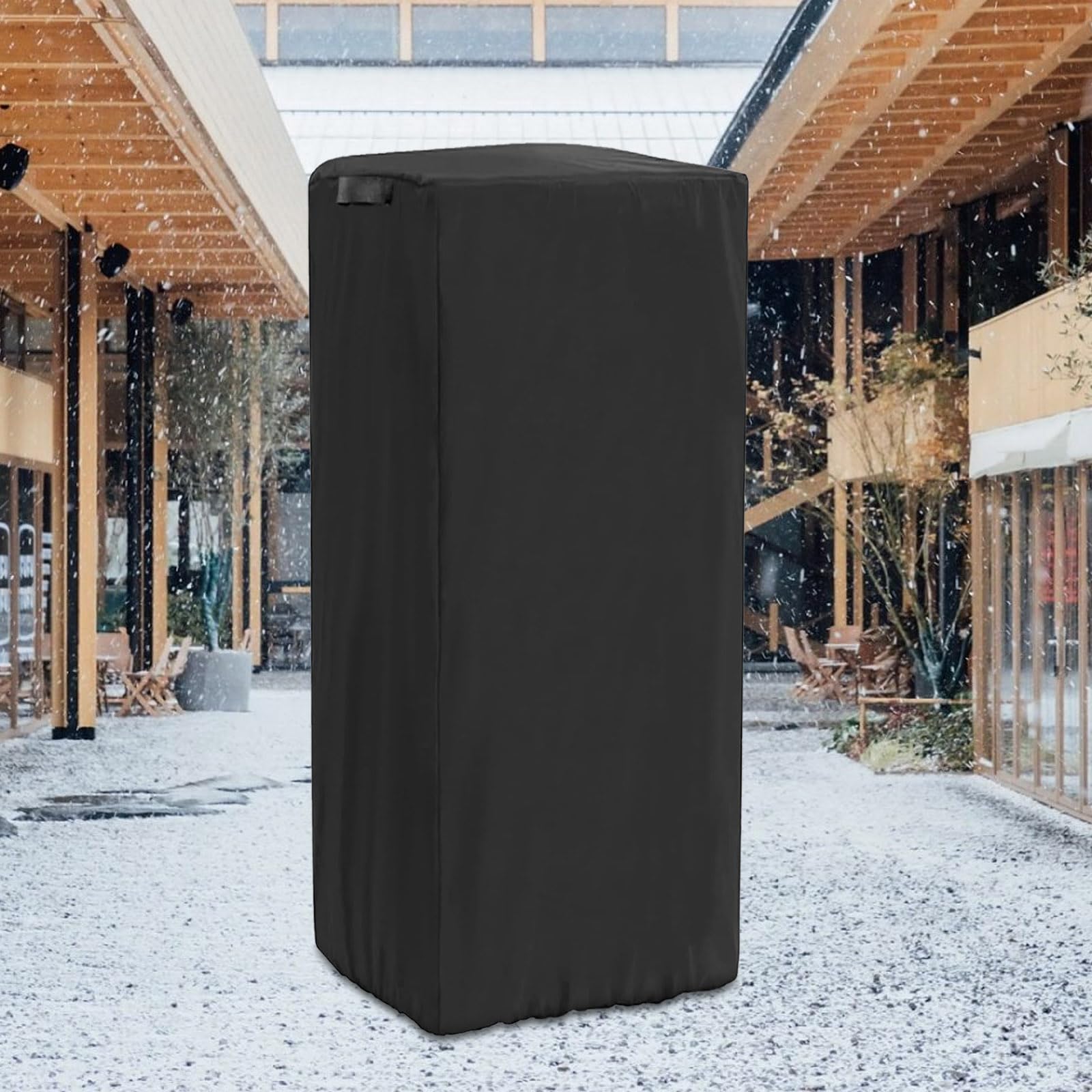 Rilime Housse De Machine à Popcorn Compatible Avec Great North - Housse Imperméable 420D Pour Machine à Popcorn - Housse De Chariot à Pop-corn Anti-poussière Avec Cordon De Serrage Réglable 40,6 X