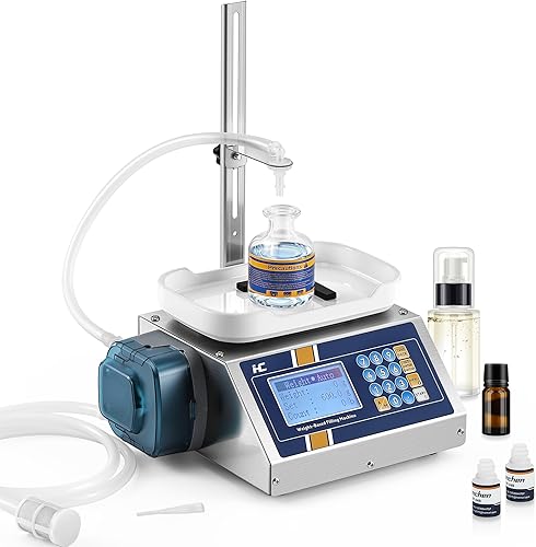 Hanchen Máquina de llenado de líquidos Máquina de llenado de botellas Bomba peristáltica Máquina embotelladora de 0.11-3.53 oz para pesaje de