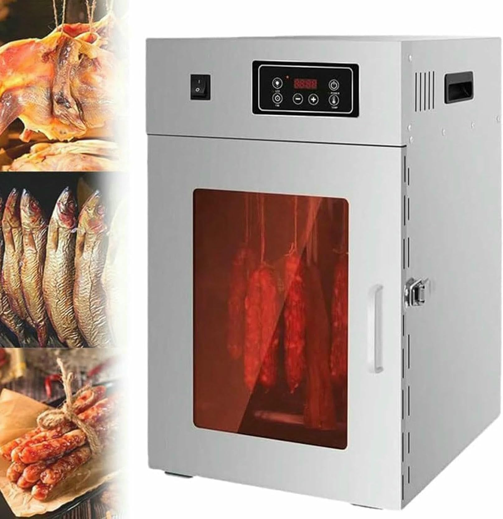Bevitore di Carne Rotatoria da 800 W/1000 W, in Acciaio Inossidabile Bilton Baske Food Dehyp