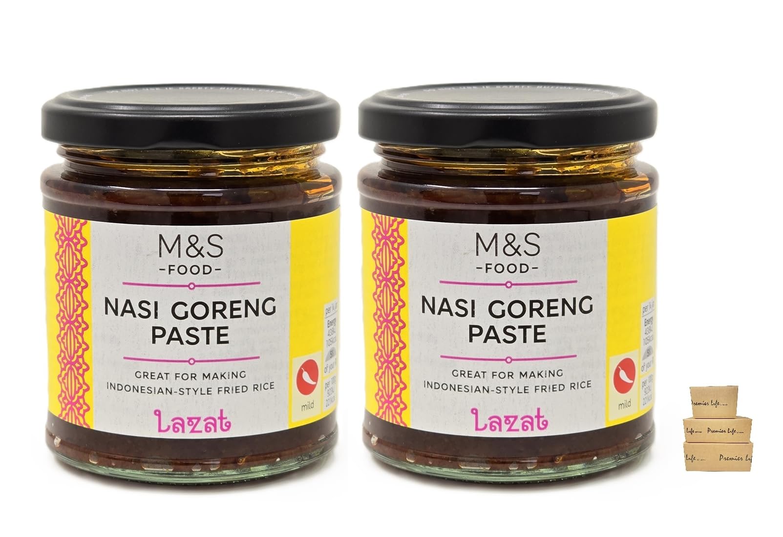 M&S Nasi Goreng Paste - Great for Making Indonesian-Style Fried Rice - 190g (2 Pack)