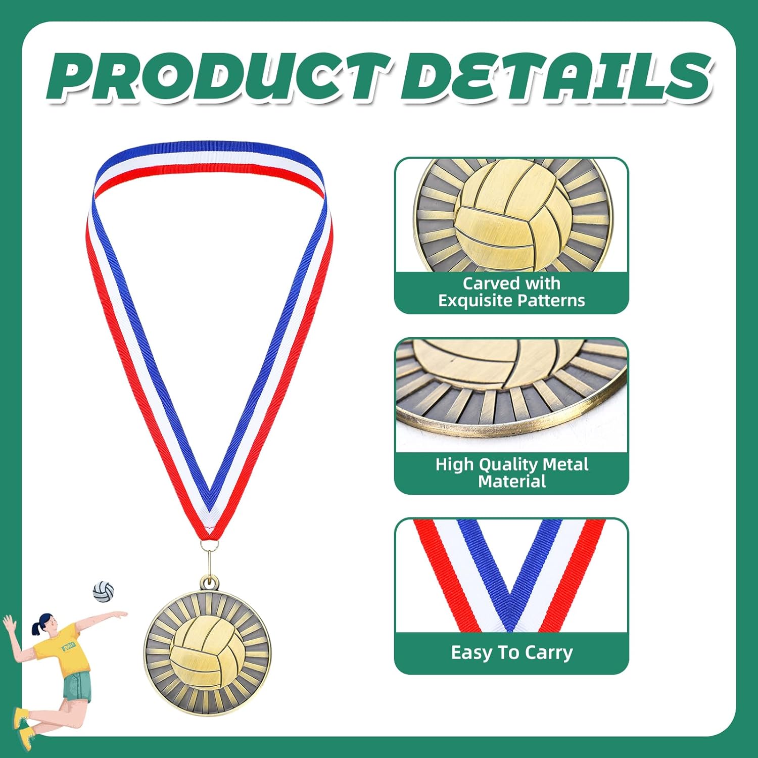 Huquary 30 Pcs Medals Bulk 2'' Gold Medal for Awards Team Participation Trophy with Neck Ribbons Tournament Medals for Kids Adults Sports Themed Party Favors Award Prize Gift