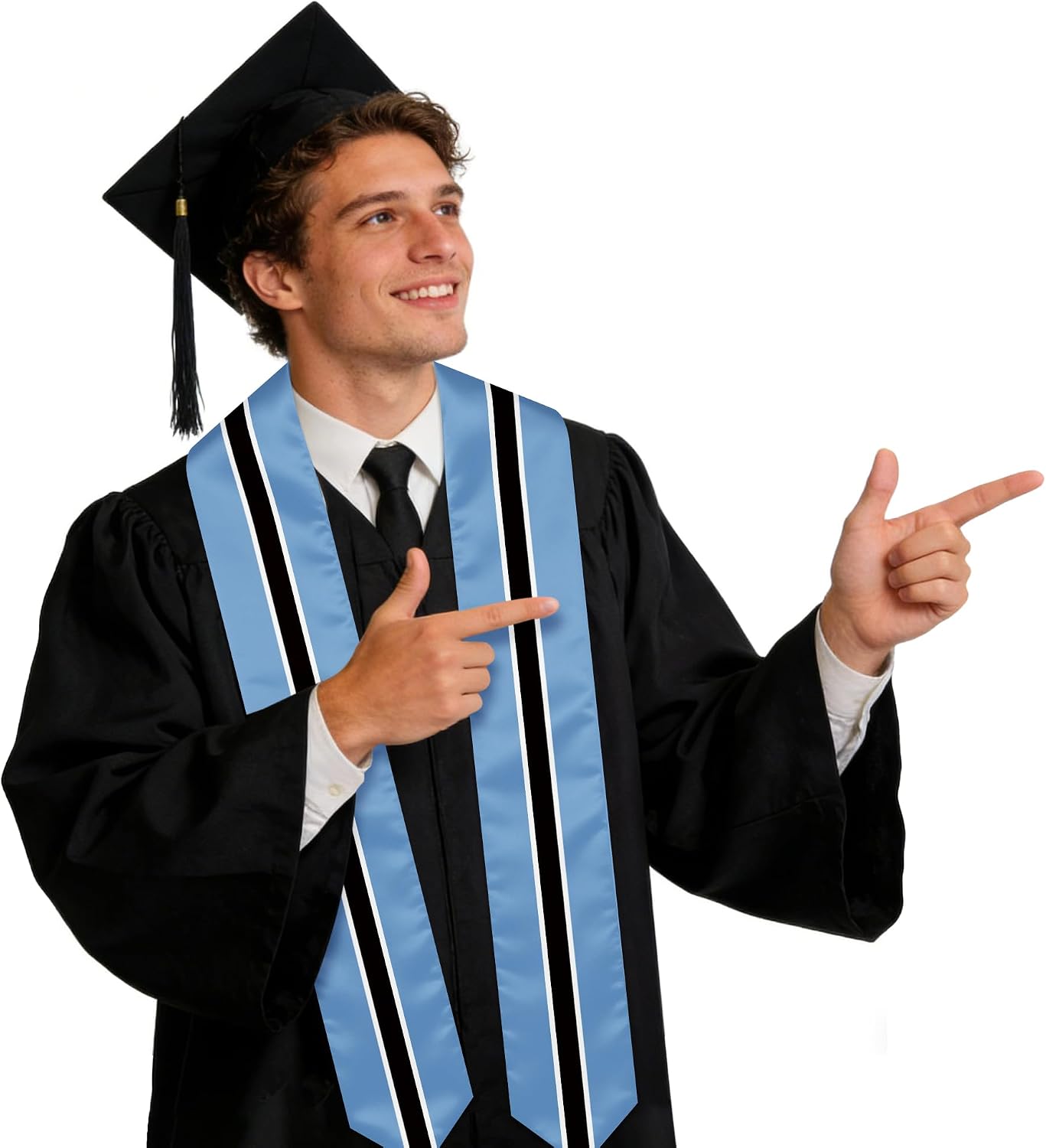 Botswana Graduation Sash Stole International Study Abroad Unisex Botswana Flag Graduation Scarf