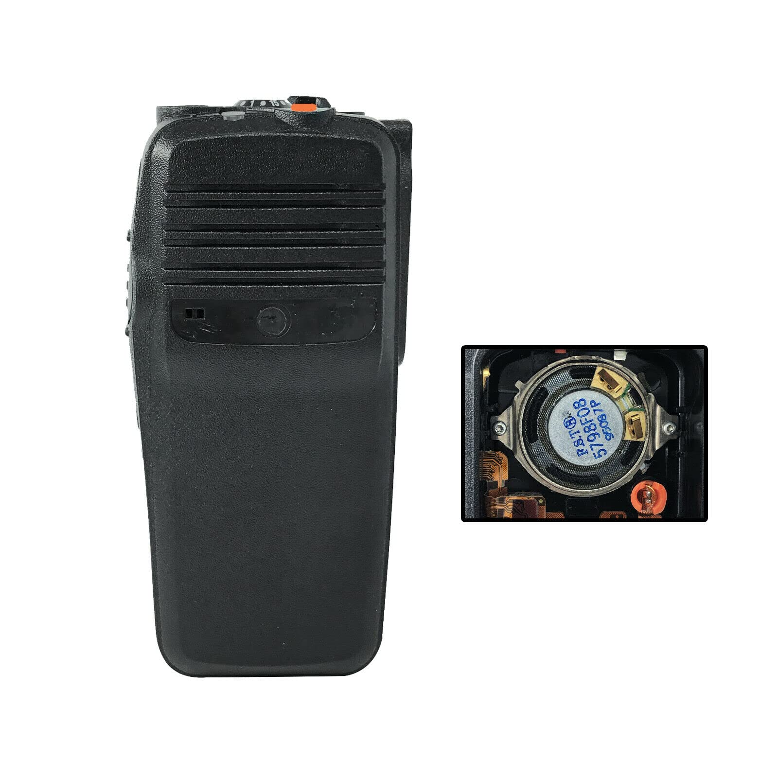 1Pack PMLN4922 Housing Case with Original Speaker for XPR6350/XPR6380/DP3400/XiR P8200 - Complete Repair Kit with Volume/Knob/M Sticker (Fits 10+ XPR/DP/DGP Series Radios)