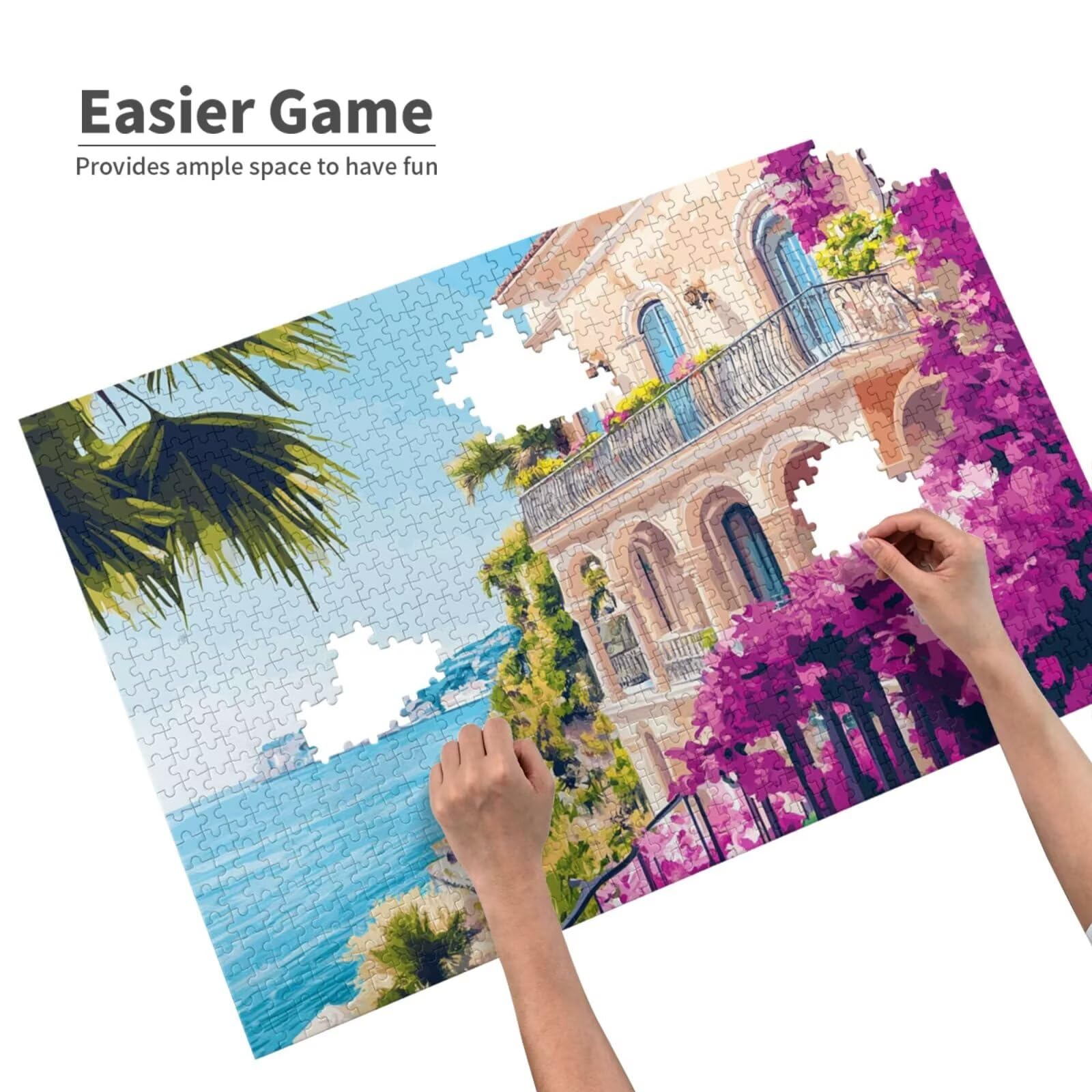 Puzzle 2000 sztuk Ocean Puzzle Krajobraz Duży rozmiar dla dorosłych z pudełkiem do pakowania i obrazami referencyjnymi, zabawnymi grami dla całej rodziny, jako prezent dla przyjaciół 2T-334