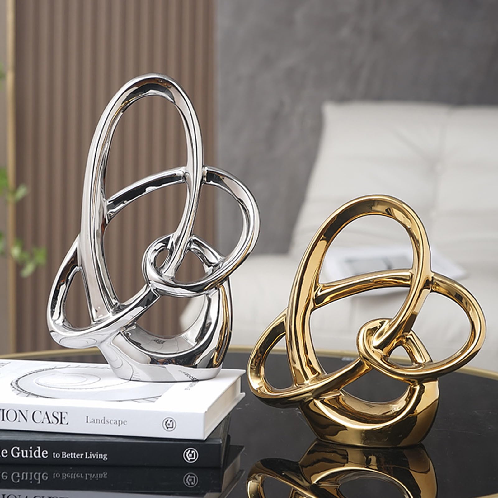 Moderna Scultura Decorativa Astratta, Decorazione da Tavolo, Decorazione in Ceramica, Statuette e Statuette per casa, Camera da Letto, Ufficio, Appartamento, mobiletto per Vino, sc