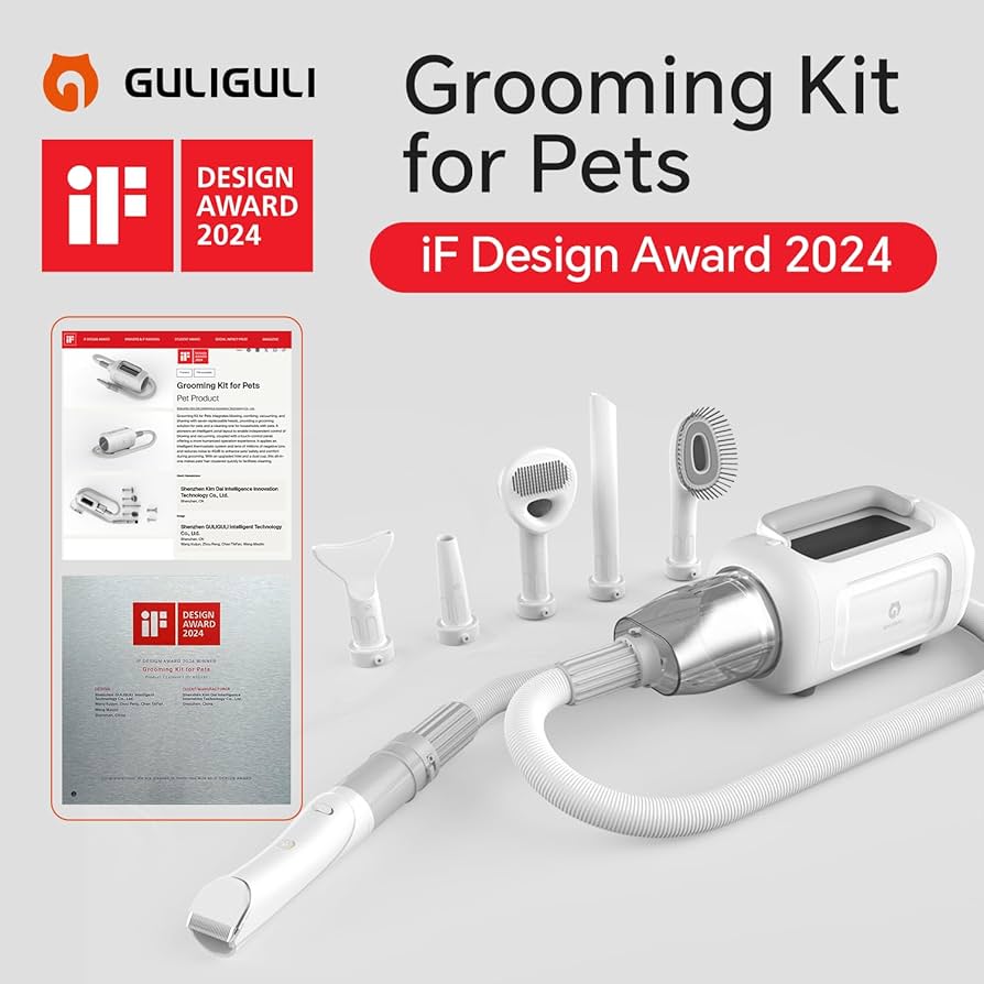 Amazon.com : 6-in-1 Pet Grooming Kit with Vacuum – 2024 iF
