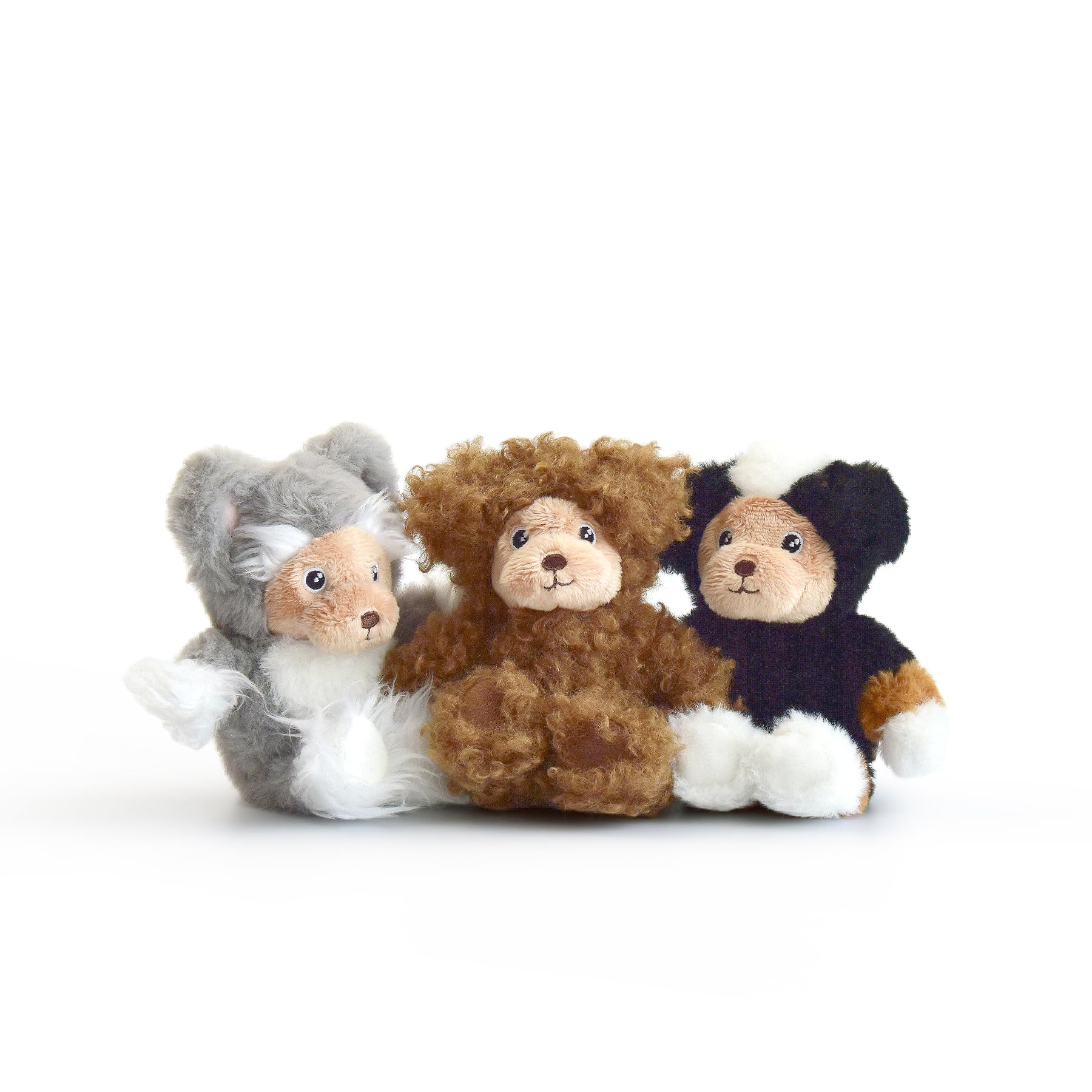 Interactive Durable Bear Puzzle and Squeaky Plush Toys for Dogs, Stuffed Animal Toys for Small Medium Large Dogs, Pack of 3