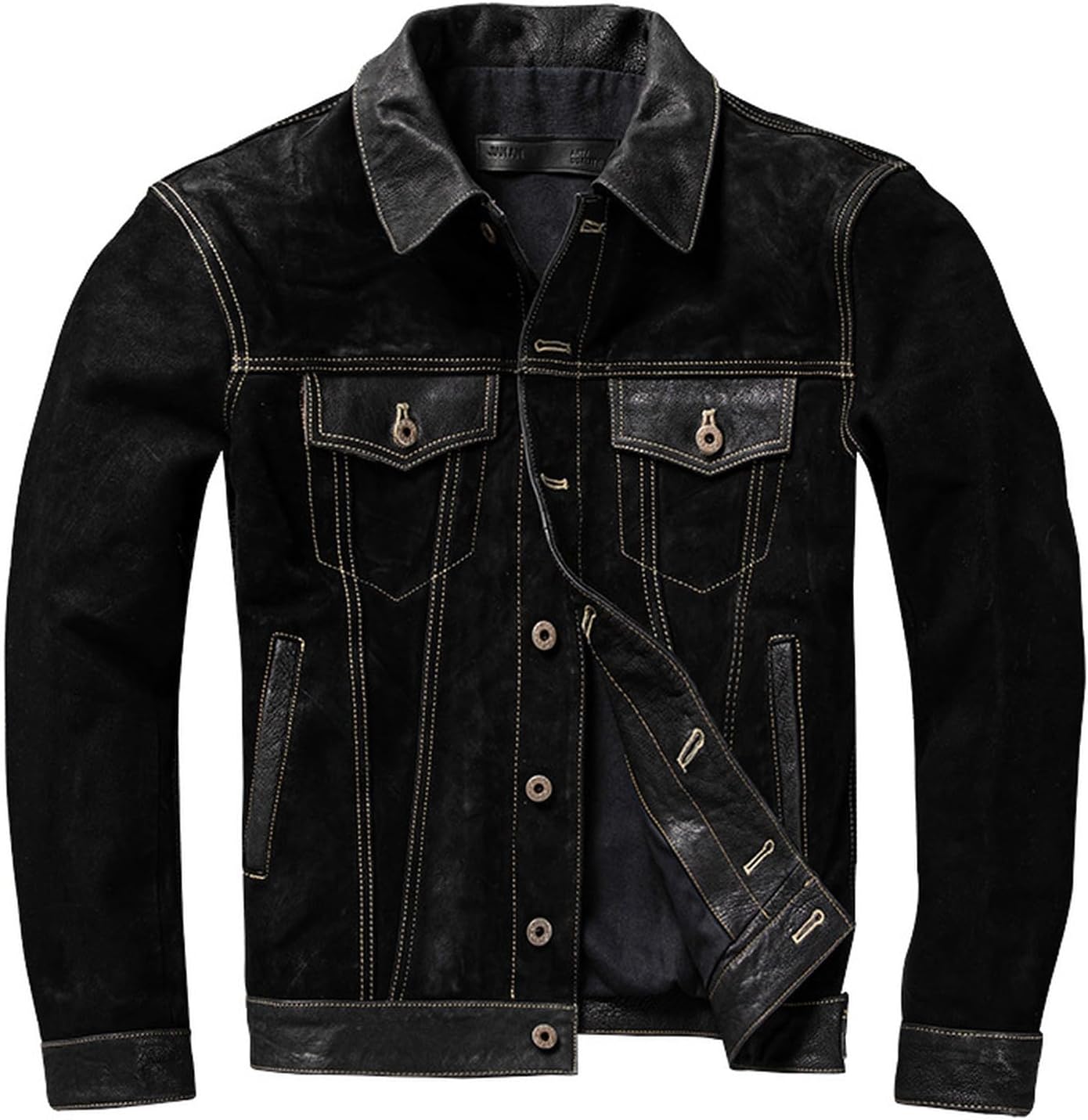 未使用級 極美品 ユナイテッドアローズ 羊革 レザージャケット MA-1 黒