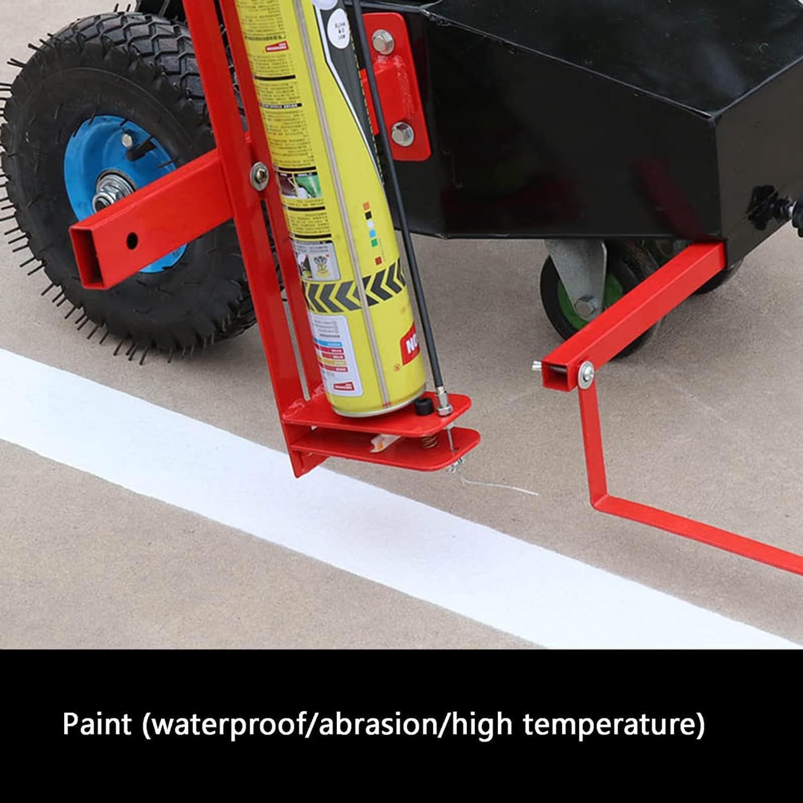 Applicateur De Marquage De Lignes - Largeur Réglable De 4 À 20 Cm Avec Flèches Indicatrices, Idéal Pour Les Écoles, Les Terrains De Sport, Les Sols D'Usine, Le Marquage Des Routes Et Des Pelouses.