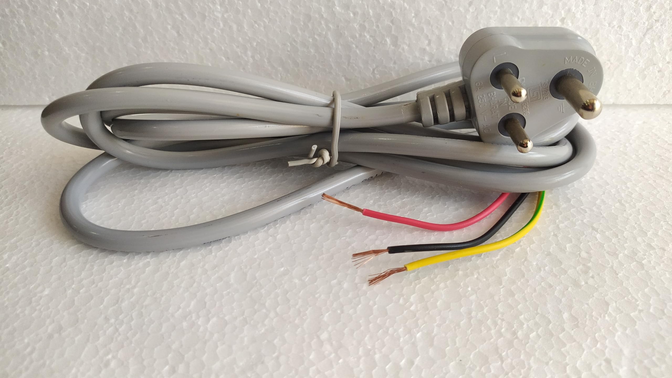 Multi Purpose Power Cord | 3 Pin Top 6A 250V | 100% Pure Copper Wire/Flour Mill Wire/Aata Chakki Code Wire | Suitable for Iron Presses, Flour Mill, Kitchen appliances, etc.-image-40
