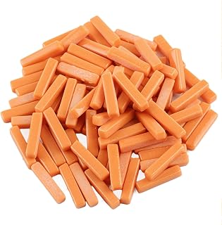Youway Style Orange Mosaic Tiles for Crafts Bulk,150g Strips Shapes Mosaic Glass Pieces,Glass Mosaic Garden Craft Kit