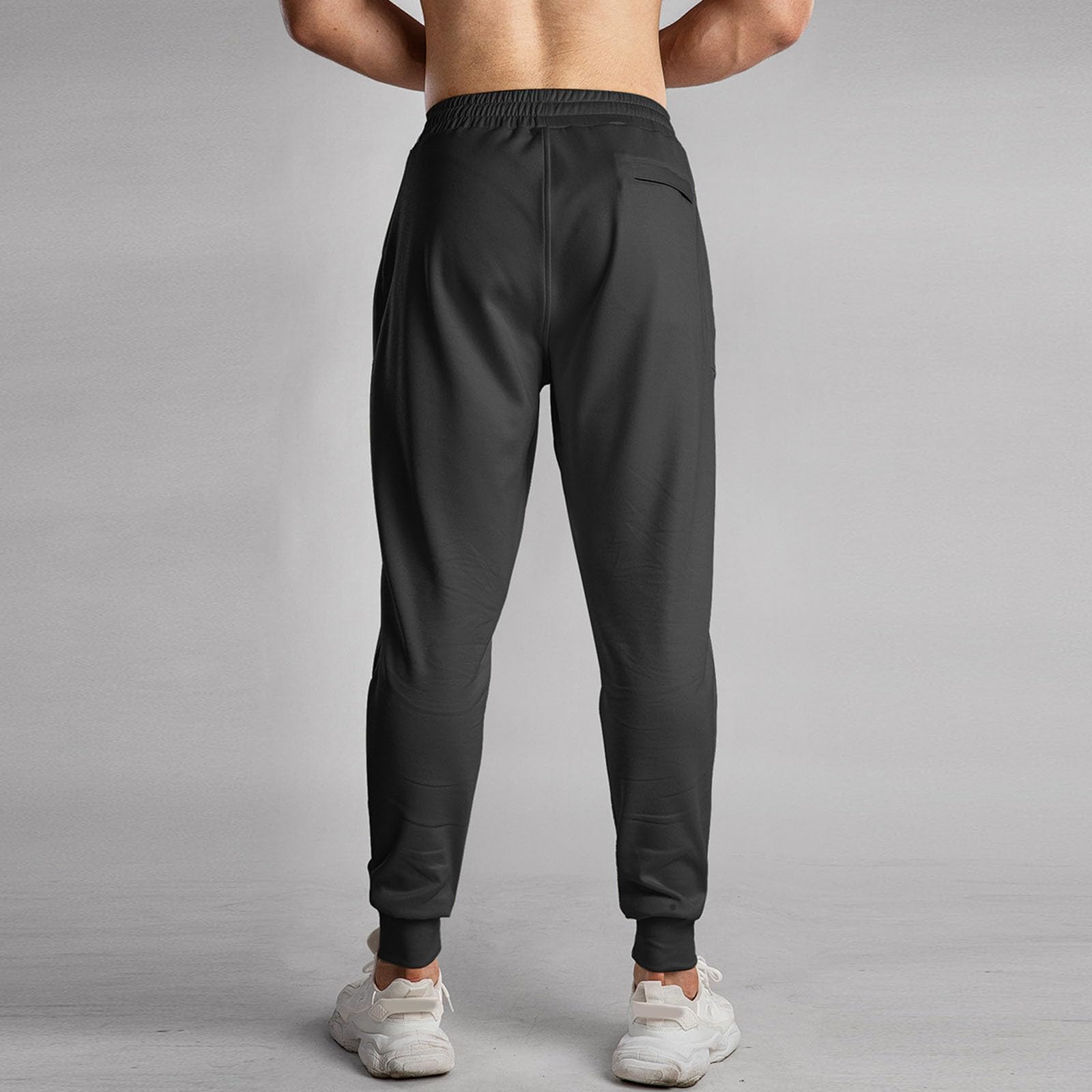 Herren-Freizeithose, lockere Passform, elastischer Kordelzug an der Taille, gerade Beine, Sommer, Yoga, Strandhose, Casual, Komfort Stoffhose Fitness Business & Freizeit - Bequeme Freizeithosen