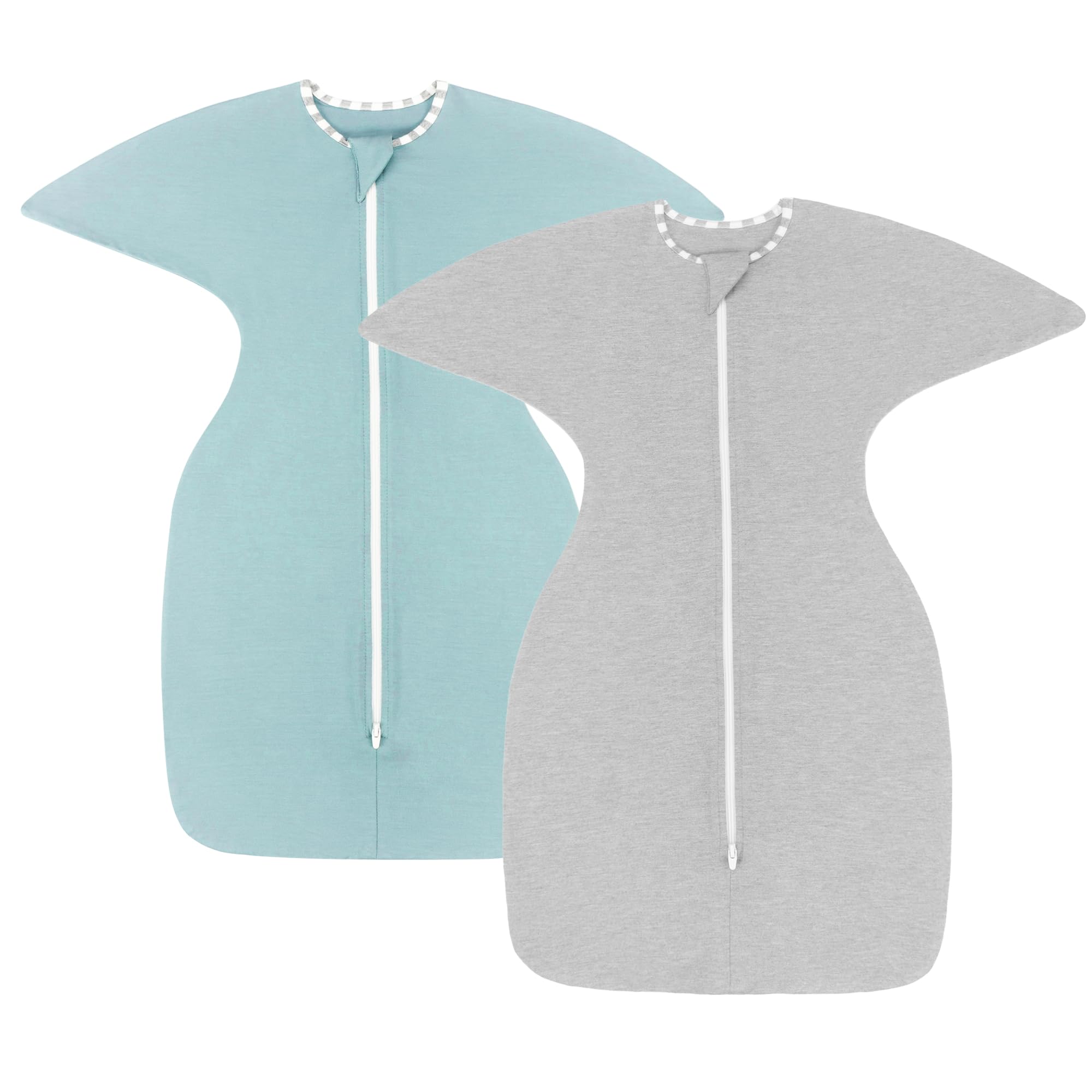 Aomloge PuppyPaws Baby Sleep Sack 2-Pack Set, Transitional Swaddle, Sleep Sack 3-6 Months, Wearable Blanket Baby with 2-Way Zipper Summer, 95% Rayon