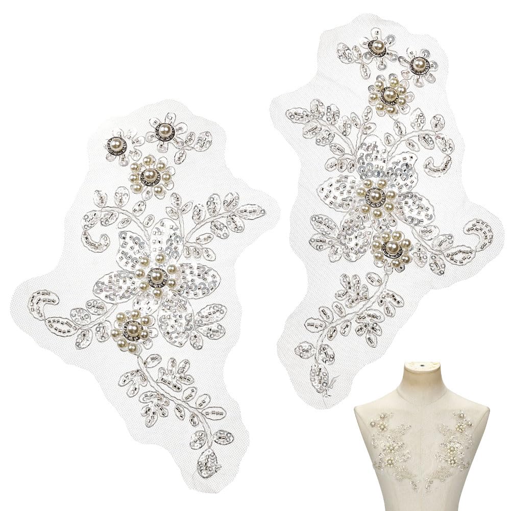 Robe de mariée terne ? Utilisez ce patch en dentelle et strass pour illuminer vos tissus