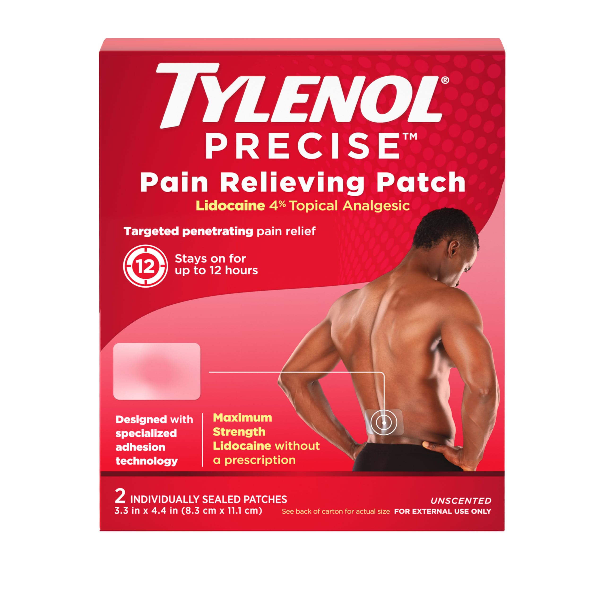 Tylenol Precise Pain Relieving 4% Lidocaine Patches, 4 ct — Amazon image 10