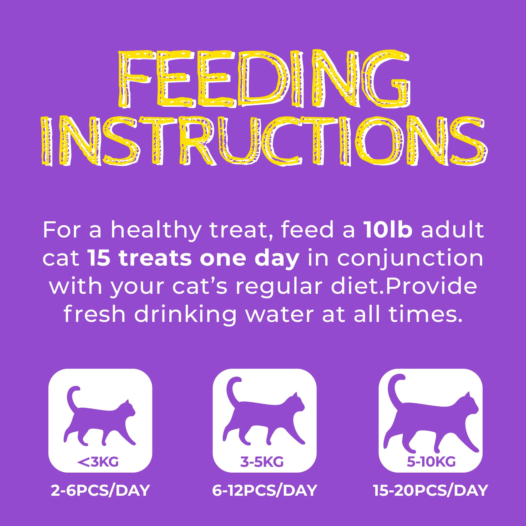 Just Try 13.4 OZ Lysine Cat Treats Natural Salmon Flavor Healthy Cat Training Biscuits Snacks Lysine Dental Care Treats for Cats & Kittens - image 5