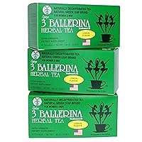 Vista 2 de 3 BALLERINA DIETERS BEBE SABOR DE LIMÓN EXTRA FUERTE (3 cajas, 18 bolsas de té, 1.88 onzas)