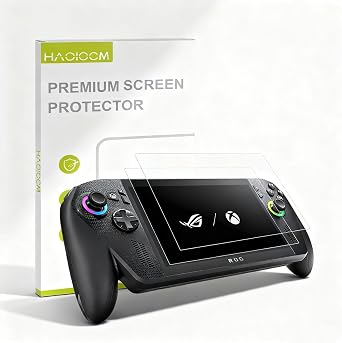 2 Pack AR Screen Protector for ROG Ally X, Anti-Glare & Anti-Scratch, FHD Clear Tempered, Bubble-Free Easy Installation, Smooth Silky Touch, Essential Accessories for ASUS ROG Ally X 2025
