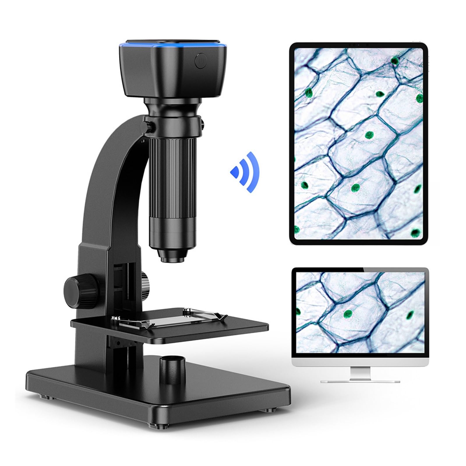 Microscopio, Microscopio Digital 2000X 5,0 M Píxeles Pantalla De Doble Lente Compatible con Electrónico For Placa Circuito Soldadura