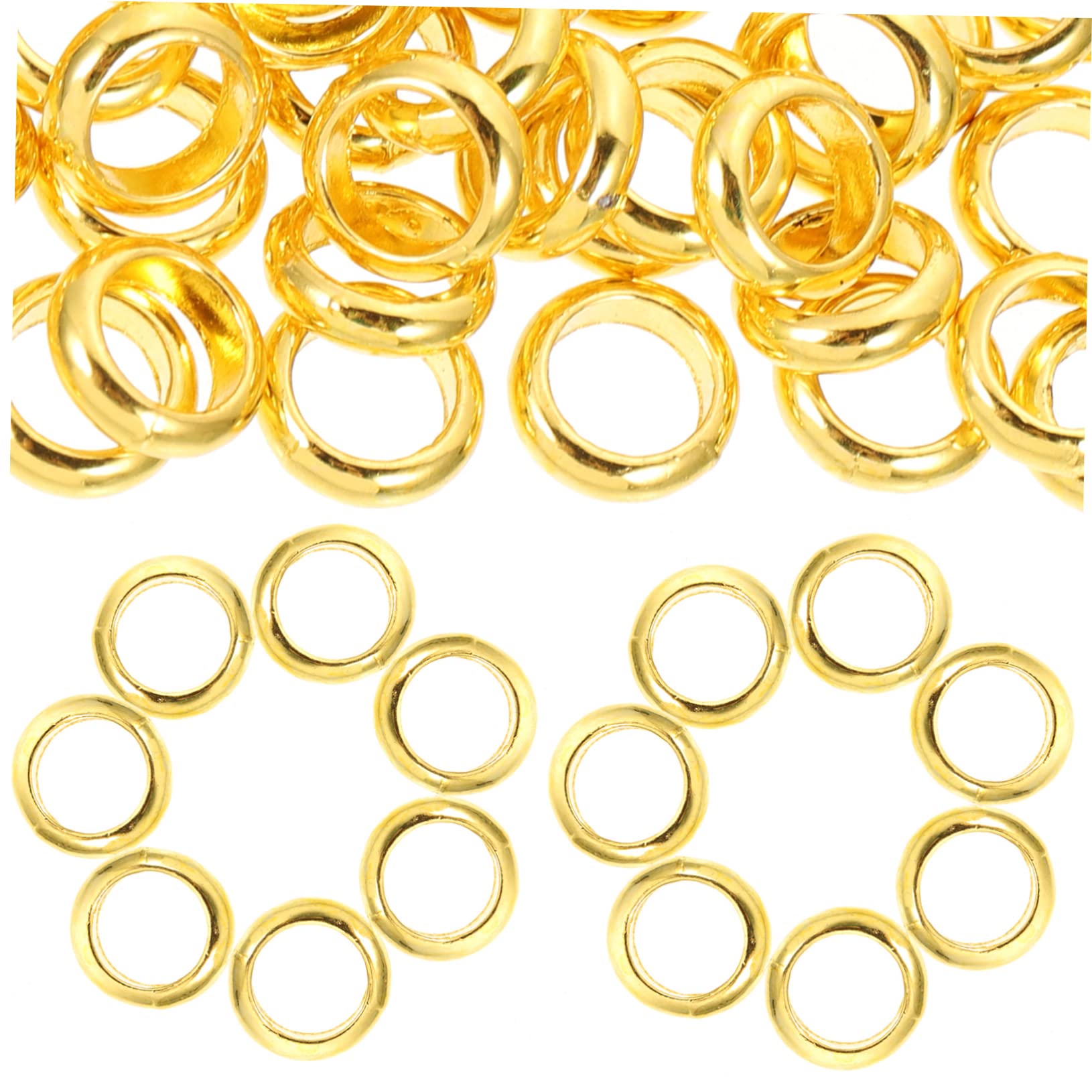 Operitacx 5 Series Abalorios De Aleación Joyería Diy Abalorios Sueltos De Gran Agujero Accesorios De Manualidades 100 Piezas*5
