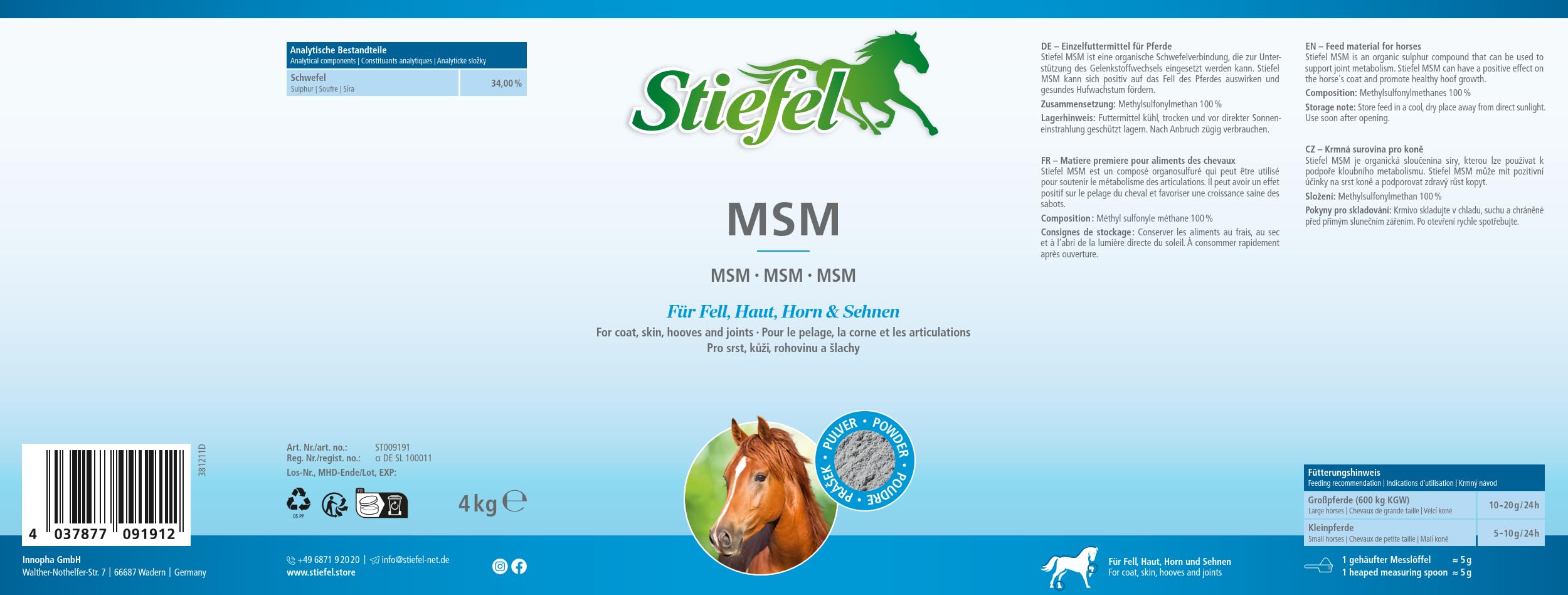 Stiefel Botas MSM 4 kg