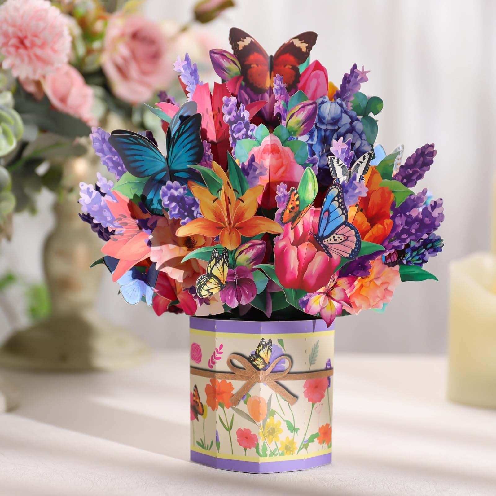 3d Pop Up Card Greeting Card For Mothers Day, Fathers Days, Anniversary Card, Birthday Card - View #10