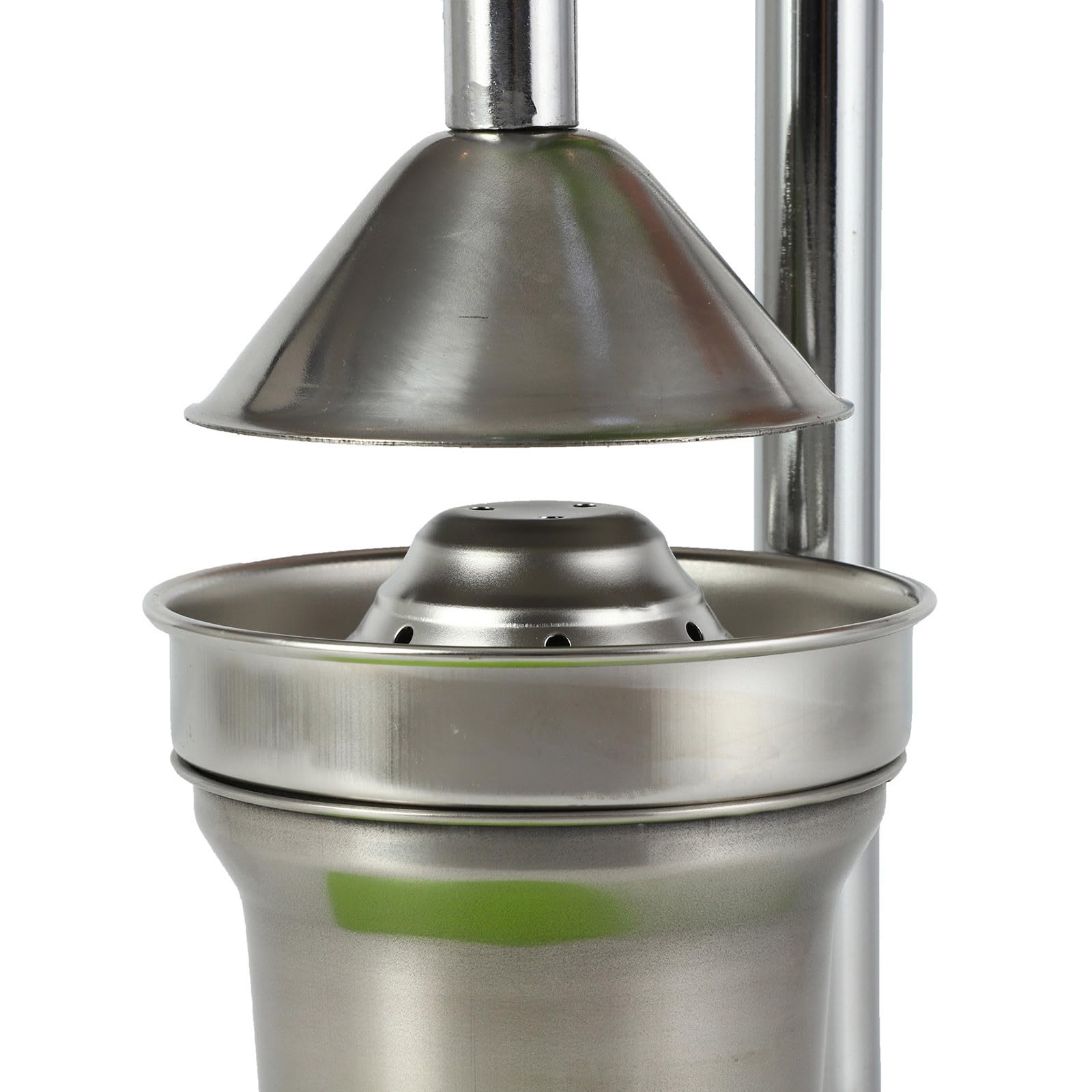 Orangenpresse Edelstahl Manuell, Saftpresse für Limetten & Grapefruit, Profi Zitruspresse mit Hebel, Stabiler Entsafter für Küche & Bar, Entsafter Manuell (Silver)