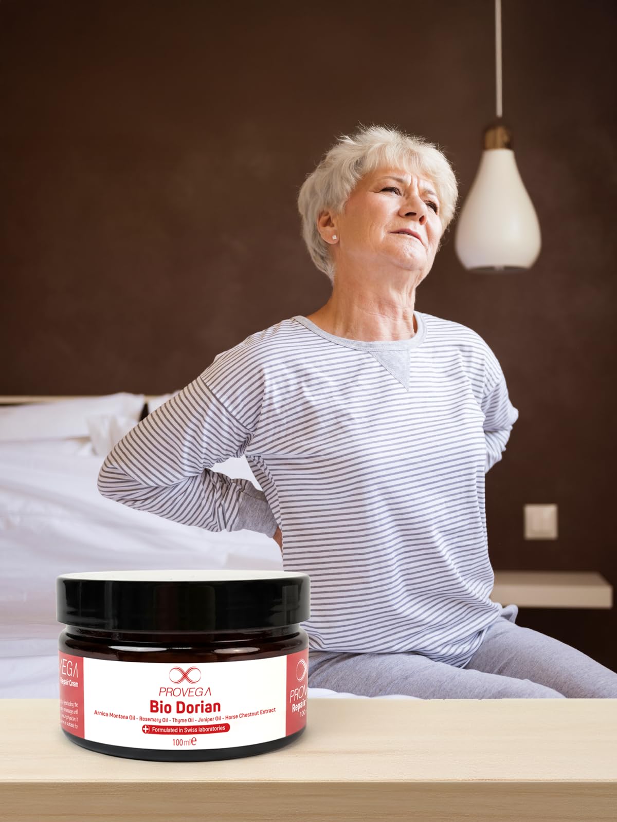 Provega Bio Dorian%100 Doğal At Kestanesi Özlü Vücut Bakım Kremi - 100ml - Bel ve Boyun bölgesi için günlük Masaj ve Destek Kremi