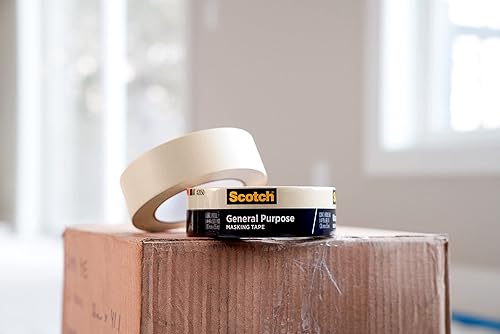 Miniatura 4 de Scotch Cinta adhesiva de uso general, bronceado, cinta para etiquetar, agrupar y uso general, cinta adhesiva multisuperficie, 1.41 pulgadas x 60