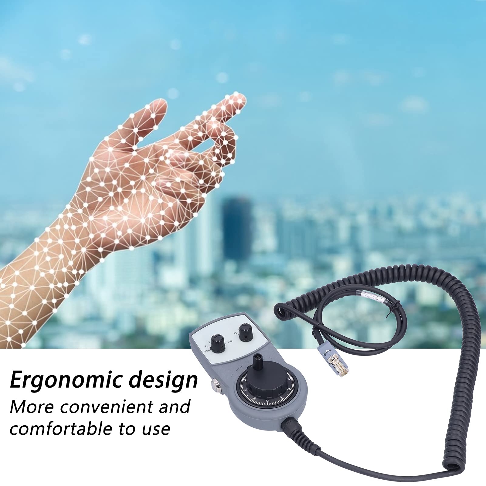 Volantino elettronico CNC DriKou, generatore di impulsi manuale con arresto di emergenza DC 5V MPG per tornio